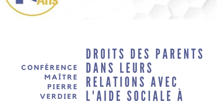 Les 10 ans ! Retour sur la conférence de Maître Pierre Verdier